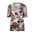 So Soire viscose/elasthan Dames shirt km v-hals kort Direct leverbaar uit de webshop van www.lots-of-fashion.nl/