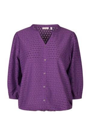 So Soire Dames shirt lm ronde hals kort So Soire Venetia Z80545 purple