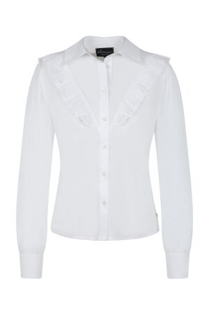 Elvira Casuals Dames blouse lm kort Elvira Casuals E4 23-029 off white 015