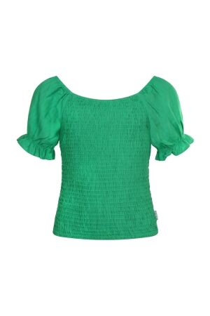D Zine Meisjes blouse km kort D Zine Mabiana uni Z70097 15-5534 bright green