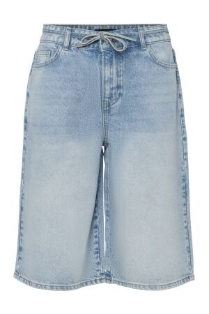 Pieces Dames broek bermuda Pieces 17158219 ligt blue denim