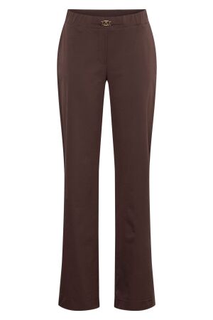 &co Dames broek strak &co PA378 E-Chocolate 55041