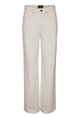 Vero Moda Dames broek wijd Vero Moda 10287303 ecru