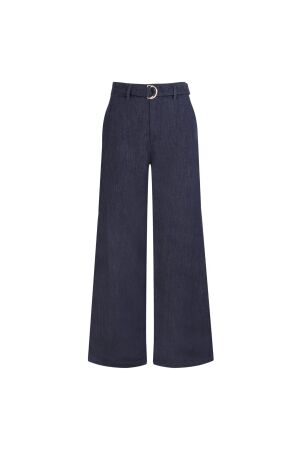 Elvira Casuals Dames broek wijd Elvira Casuals E4 25-047 1029 dark blue melange