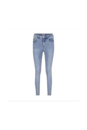 Red Button Dames broek strak denim Red Button SRB4264 light stone