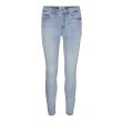 Vero Moda  Dames broek strak denim Direct leverbaar uit de webshop van www.lots-of-fashion.nl/