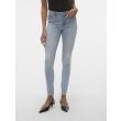 Vero Moda  Dames broek strak denim Direct leverbaar uit de webshop van www.lots-of-fashion.nl/