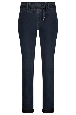 Red Button Dames broek strak denim Red Button SRB4636 dark stone used