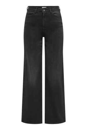 Jacqueline de Yong Dames broek wijd denim Jacqueline de Yong 15350535 BLACK DENIM
