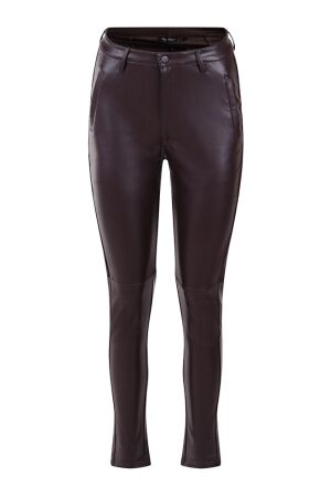 So Soire Dames broek pantalon strak So Soire Becky W70390 Chocolate brown