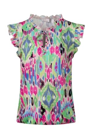So Soire Dames top kort zm So Soire Fietje Z90752 bright pink