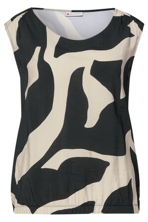 Street One Dames top kort zm Street One 323361 25931 whale tail grey