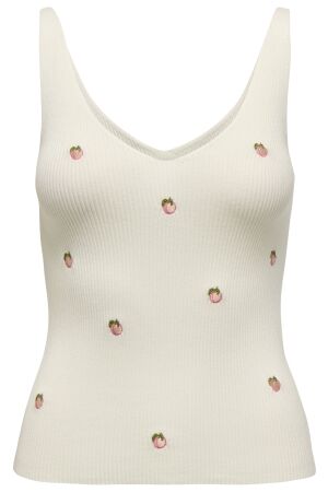 Jacqueline de Yong Dames top kort zm Jacqueline de Yong 15257194 Cloud Dancer Peach
