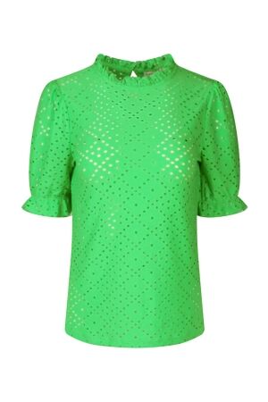 City Life Dames shirt km ronde hals kort City Life LT65985 Z80356 15-6340 irish green