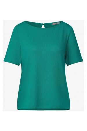 Street One Dames shirt km ronde hals kort Street One 321149 15681 intense aqua