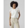 Vero Moda  Dames shirt km ronde hals kort Direct leverbaar uit de webshop van www.lots-of-fashion.nl/