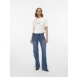 Vero Moda  Dames shirt km ronde hals kort Direct leverbaar uit de webshop van www.lots-of-fashion.nl/