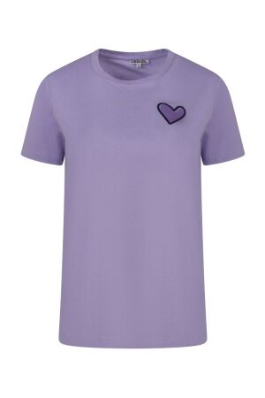 lizzi lou Dames shirt km ronde hals kort lizzi lou 213724 Z90715 15-3817 lavender