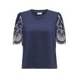 Jacqueline de Yong  Dames shirt km ronde hals kort Direct leverbaar uit de webshop van www.lots-of-fashion.nl/