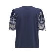 Jacqueline de Yong  Dames shirt km ronde hals kort Direct leverbaar uit de webshop van www.lots-of-fashion.nl/