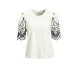 Jacqueline de Yong  Dames shirt km ronde hals kort Direct leverbaar uit de webshop van www.lots-of-fashion.nl/