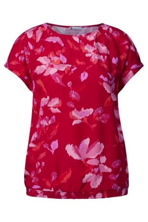 Street One Dames shirt km ronde hals kort Street One 323168 36278 glory red