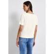 Street One  Dames shirt km ronde hals kort Direct leverbaar uit de webshop van www.lots-of-fashion.nl/