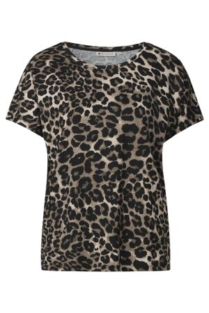 Street One Dames shirt km ronde hals kort Street One 323345 30001 black