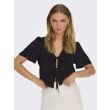 Jacqueline de Yong  Dames shirt km ronde hals kort Direct leverbaar uit de webshop van www.lots-of-fashion.nl/