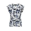 Elvira Casuals  Dames shirt km ronde hals kort Direct leverbaar uit de webshop van www.lots-of-fashion.nl/