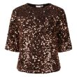 City Life polyester Dames shirt km ronde hals kort Direct leverbaar uit de webshop van www.lots-of-fashion.nl/