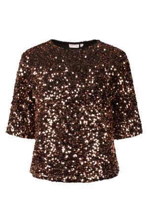 City Life Dames shirt km ronde hals kort City Life 213980 W10515 koper