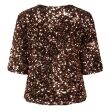 City Life polyester Dames shirt km ronde hals kort Direct leverbaar uit de webshop van www.lots-of-fashion.nl/