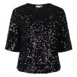 City Life polyester Dames shirt km ronde hals kort Direct leverbaar uit de webshop van www.lots-of-fashion.nl/
