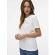 Vero Moda  Dames shirt km ronde hals kort Direct leverbaar uit de webshop van www.lots-of-fashion.nl/
