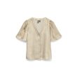 Vero Moda  Dames shirt km ronde hals kort Direct leverbaar uit de webshop van www.lots-of-fashion.nl/