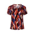 City Life viscose/elasthan Dames shirt km ronde hals kort Direct leverbaar uit de webshop van www.lots-of-fashion.nl/