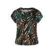 City Life polyester/viscose Dames shirt km ronde hals kort Direct leverbaar uit de webshop van www.lots-of-fashion.nl/