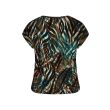 City Life polyester/viscose Dames shirt km ronde hals kort Direct leverbaar uit de webshop van www.lots-of-fashion.nl/
