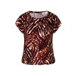 City Life polyester/viscose Dames shirt km ronde hals kort Direct leverbaar uit de webshop van www.lots-of-fashion.nl/