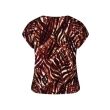 City Life polyester/viscose Dames shirt km ronde hals kort Direct leverbaar uit de webshop van www.lots-of-fashion.nl/