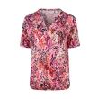 So Soire polyester Dames shirt km v-hals kort Direct leverbaar uit de webshop van www.lots-of-fashion.nl/