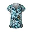 City Life viscose/lycra Dames shirt km v-hals kort Direct leverbaar uit de webshop van www.lots-of-fashion.nl/