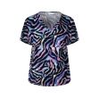 City Life viscose/lycra Dames shirt km v-hals kort Direct leverbaar uit de webshop van www.lots-of-fashion.nl/