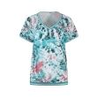 So Soire polyester/elasthan Dames shirt km v-hals kort Direct leverbaar uit de webshop van www.lots-of-fashion.nl/