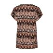 City Life viscose/elasthan Dames shirt km v-hals kort Direct leverbaar uit de webshop van www.lots-of-fashion.nl/