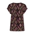 City Life viscose/elasthan Dames shirt km v-hals kort Direct leverbaar uit de webshop van www.lots-of-fashion.nl/