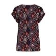 City Life viscose/elasthan Dames shirt km v-hals kort Direct leverbaar uit de webshop van www.lots-of-fashion.nl/