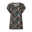 City Life viscose/elasthan Dames shirt km v-hals kort Direct leverbaar uit de webshop van www.lots-of-fashion.nl/