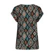 City Life viscose/elasthan Dames shirt km v-hals kort Direct leverbaar uit de webshop van www.lots-of-fashion.nl/